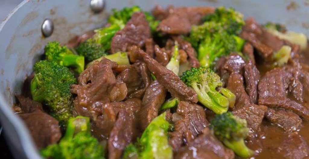 Broccoli Beef Menu