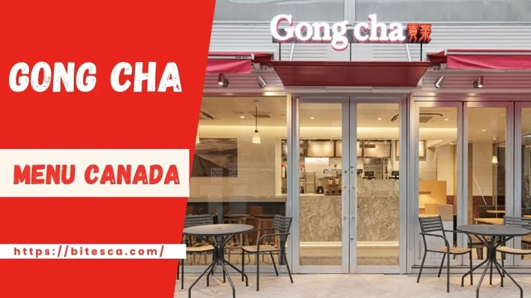 Gong Cha Menu With Price List Canada | Updated 2024