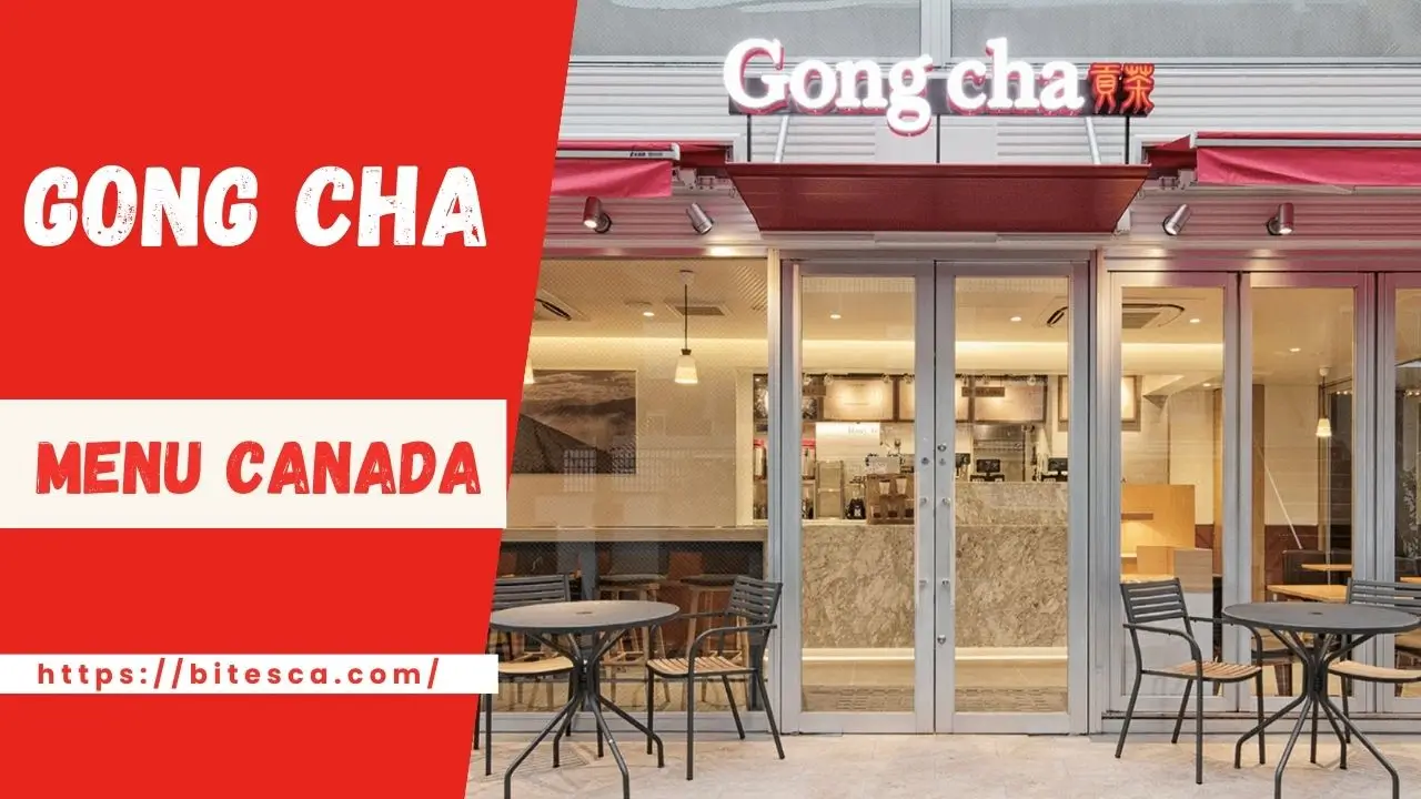 Gong Cha Menu Canada