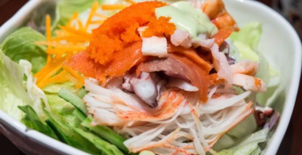 Sushi Shop Menu Seafood Salad
