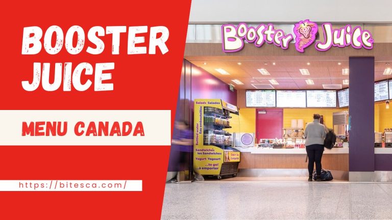 Booster Juice Menu With Prices Canada (Updated 2024)