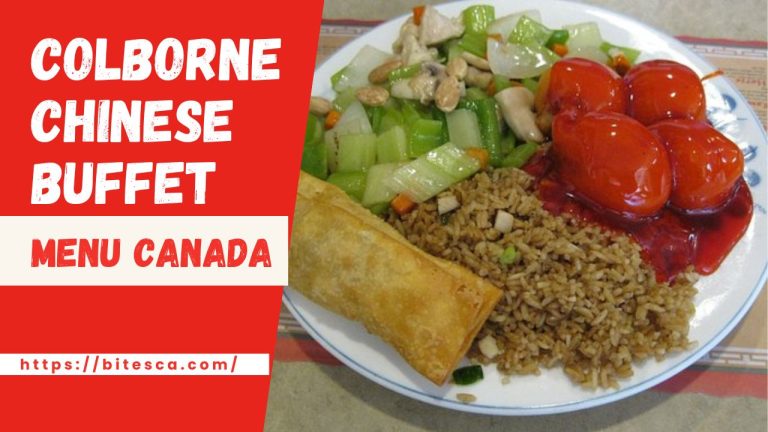 Colborne Chinese Buffet Menu Prices Canada (Update 2024)