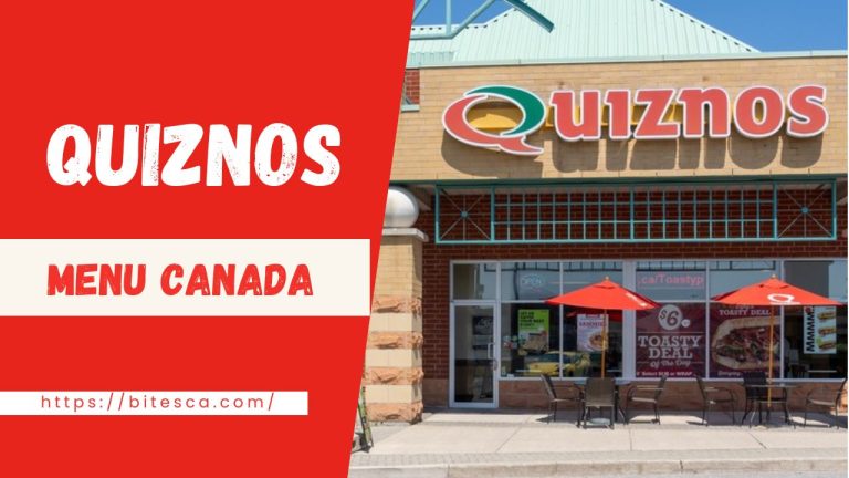 Quiznos Menu Prices Canada (Updated 2024)