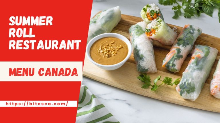 Summer Roll Restaurant Menu Prices Canada (Updated 2024)
