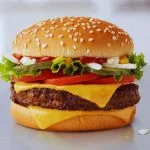 Mcdonalds Quarter Pounder with Cheese Deluxe Meenu