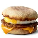 Mcdoonalds Menu Sausage McMuffin with Egg (480 Cal)
