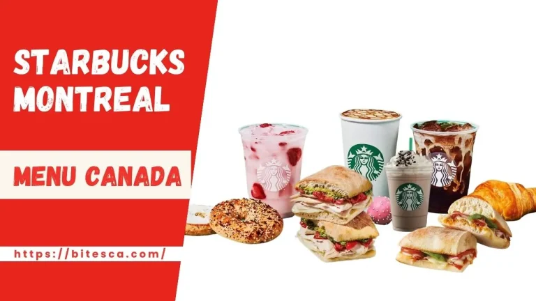 Starbucks Menu Price Montreal (Update 2024)