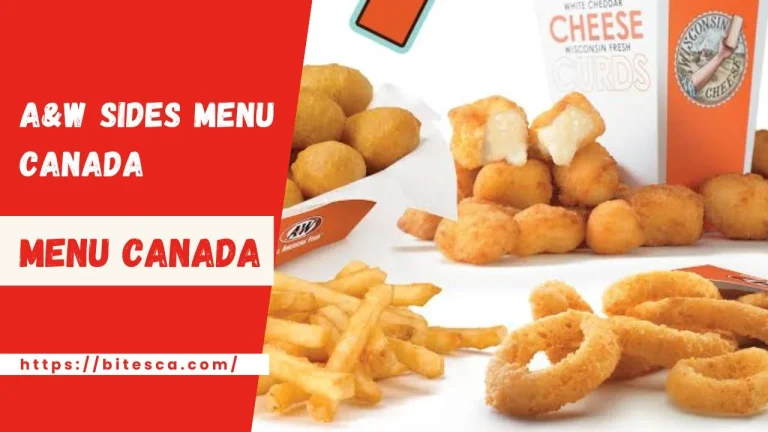 A&W Sides Menu Prices Canada (May Updated 2024)