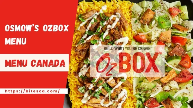 Osmow’s Ozbox Menu Prices Nutrition (May Updated 2024)