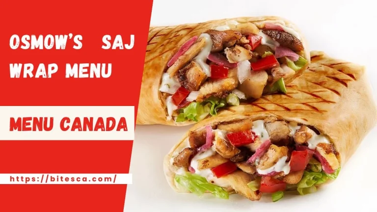 Osmow’s Saj Wrap Menu Nutrition (Updated May 2024)