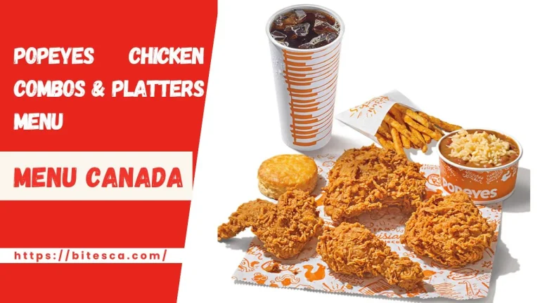 Popeyes Chicken Combos And Platters Menu Price (Updated May2024)