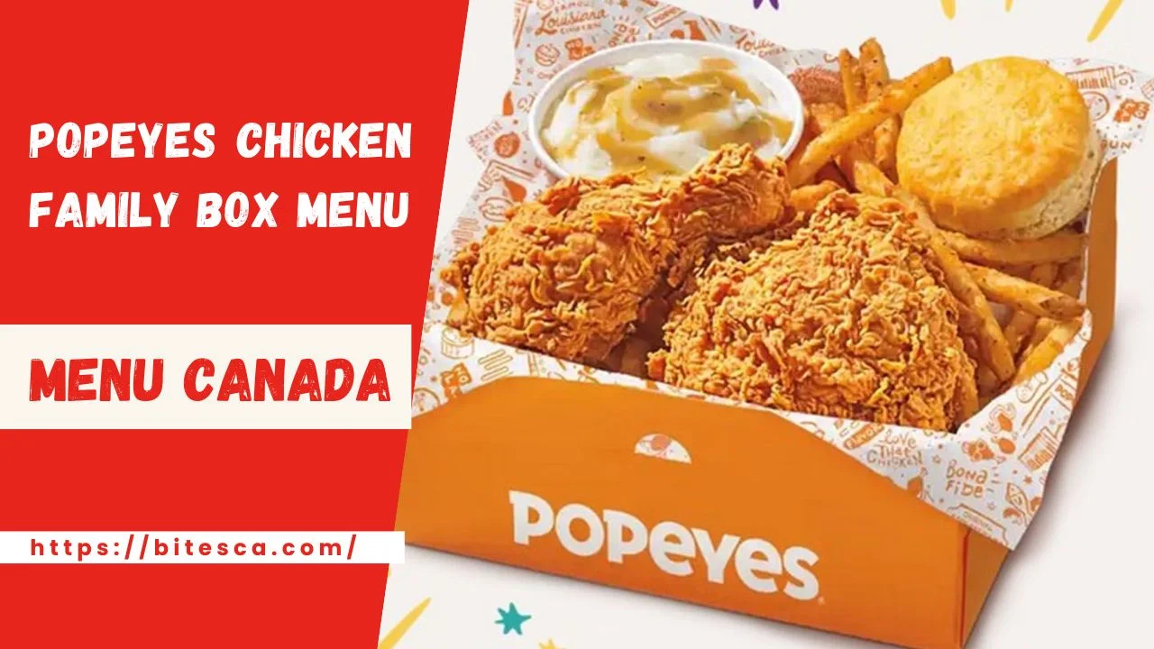Popeyes Chicken Family Box Menu With Price