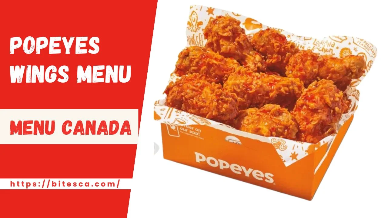 Popeyes Wings Menu With Price Canada