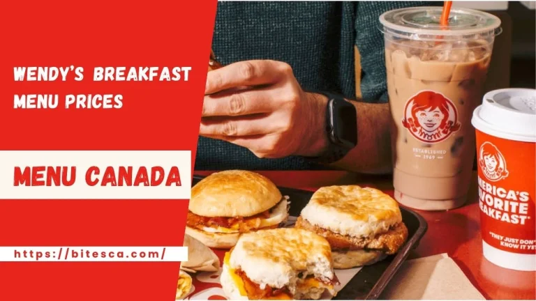 Wendy’s Breakfast Menu With Prices Canada (May 2024)