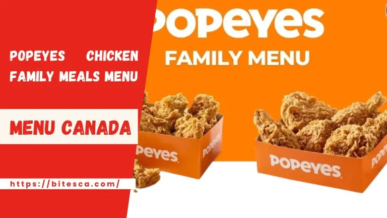 Popeyes Chicken Family Meals Menu Price | May Updated 2024
