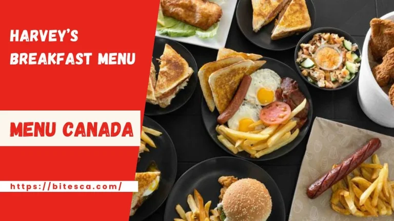 Harvey’s Breakfast Menu Prices Canada Nutrition | Updated 2024